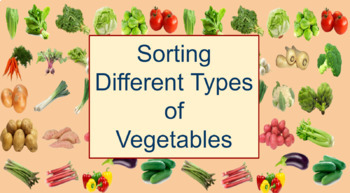 Preview of Sorting Vegetables-Used with The Vegetables We Eat by Gail Gibbons