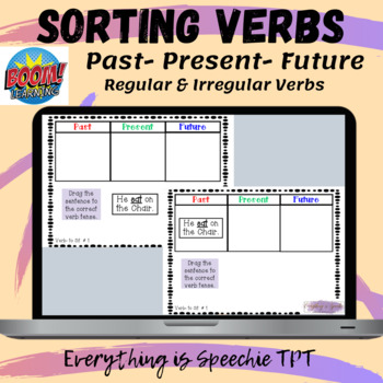 Preview of Sorting Verbs Past, Present, Future -Regular & Irregular