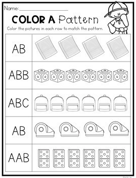 Download Sorting and Patterns Worksheets by Natalie Lynn Kindergarten | TpT