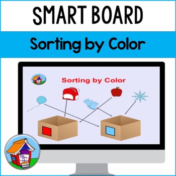 Preview of Sorting by Color Smart Board™ Activity