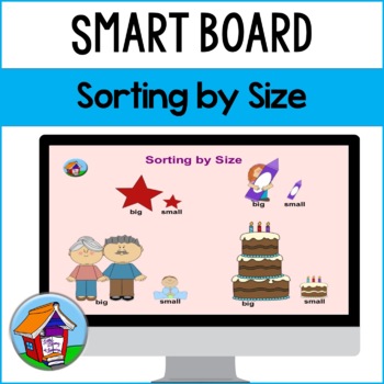 Preview of Sorting by Size Smart Board™ Activity