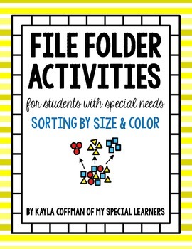 Download Sorting by Size and Color: File Folder Tasks for Students with Special Needs