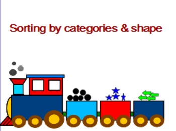 Preview of Sorting by shape and category (transportation theme)