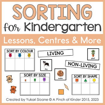 Preview of Sorting for Kindergarten: Lesson Plans & Hands-on Centres