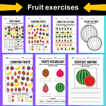 Preview of fruits exercises