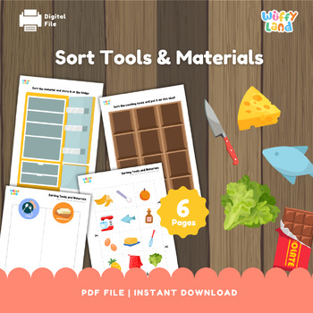Preview of Sorting games activities for kids, Printable Game, Logic Activity, Sort Tools, P