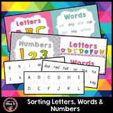 Sorting Letters, Words, Numbers, Sentences and Pictures