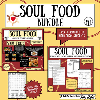 Preview of Soul Food Bundle: Google Slides, Note-Taking Sheets, & More - NO PREP