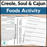 Black History Month Activity - Soul Food, Creole and Cajun