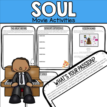 Preview of Soul Movie Companion - SEL, Creativity, Writing, and Art Activities