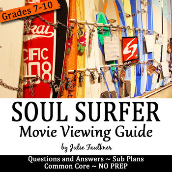 Preview of Soul Surfer Movie Viewing Unit, Questions/Activities
