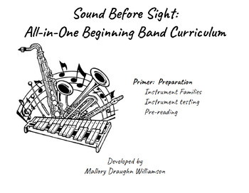 Preview of Sound Before Sight Curriculum:  Primer - Preparation