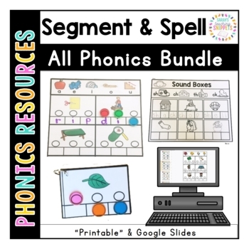 Preview of Spelling Sound Boxes Phonics BUNDLE