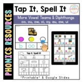 Spelling Diphthongs and Vowel Digraphs: oo, ou, ow, ui, aw