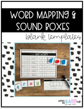 Preview of Sound Boxes & Word Map Templates/Work Mats