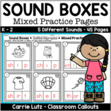 Sound Boxes Worksheets - Phoneme Segmentation Practice