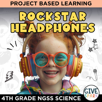 Preview of Rockstar Headphones: Project-Based Learning - Science - Sound Waves (4th Grade)