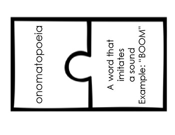 Sound Devices & Poetry Vocabulary Puzzle by ResourceRuth | TpT