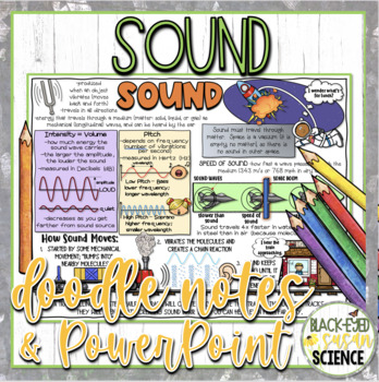 Preview of Sound Doodle Note & Quiz + PowerPoint