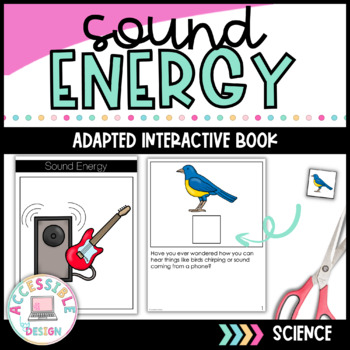 Preview of Sound Energy Adapted Book for Special Education Science 