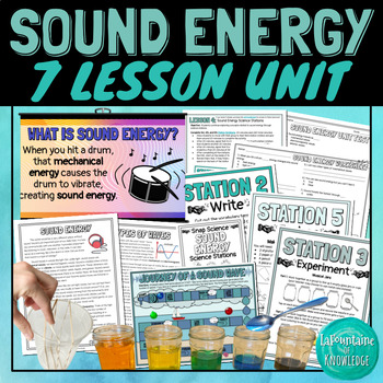 Preview of Sound Energy Mechanical Waves Unit Bundle of 7 Science Lessons
