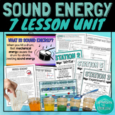 Sound Energy Mechanical Waves Unit Bundle of 7 Science Lessons