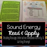 Sound Energy Reading Comprehension Interactive Notebook