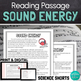Sound Energy Reading Comprehension Passage PRINT and DIGITAL