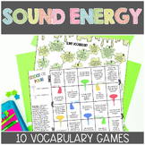 Sound Energy Science Vocabulary Games Centers