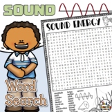 Sound Energy Science Word Search Puzzle Sound Waves Word S