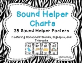 Sound Helper Charts-38 Consonant Blends, Digraphs, & Trigr