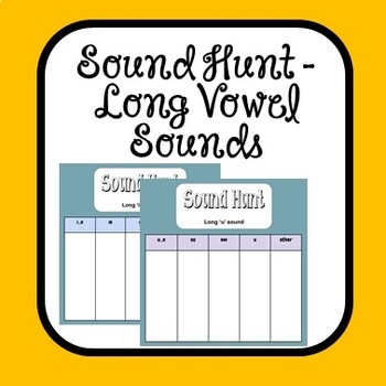 Preview of Sound Hunt - Long Vowel Sounds