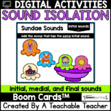 Sound Isolation Boom Cards | Boom Cards for Beginning, Mid
