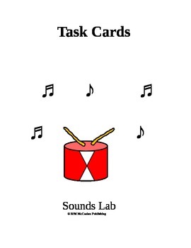 Preview of Sound Lab Task Card 3rd Grade Science