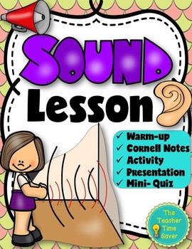 Preview of Frequency Amplitude Sound Waves Lesson | Sound Unit Physical Science Lesson