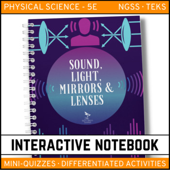Preview of Sound, Light, Mirrors, & Lenses Interactive Notebook