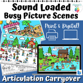 Sound Loaded Busy Picture Scenes Speech Therapy Articulati