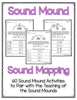Preview of Sound Mound Cards & Mapping Activity BUNDLE | Phonics Visual