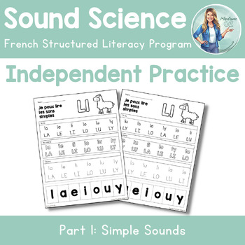Preview of French Sound Science: Simple Sounds -  French CV Blend Independent Practice