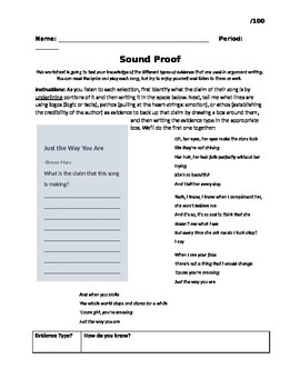 Preview of Sound Proof (Argument Evaluation: Logos, Pathos, Ethos)