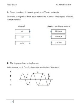 Preview of Sound Properties