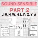 Sound Sensible Supplementary Activity Part 2- J, M, N, W, 
