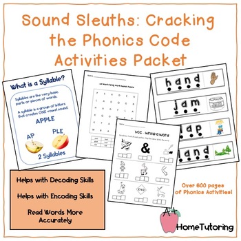 Preview of Sound Sleuths: Cracking the Phonics Code Activities Bundle