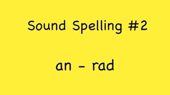 Preview of Sound Spelling #2 (an - rad) 30 Words - Reading with Phonics m4v Kathy Troxel