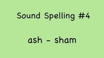 Preview of Sound Spelling #4 (ash-sham) 30 Words - Reading with Phonics mp4 Kathy Troxel