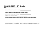 Sound Test 5th Grade