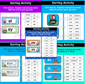 Sound Twins Phonics Bundle Worksheets, Posters, Activities 