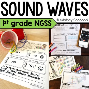 Preview of Sound Waves Activities & First Grade Science Lessons and Unit Aligned with NGSS