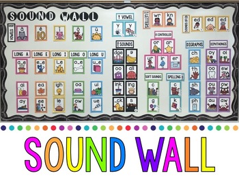 Sound Wall by First Grade Freckles | Teachers Pay Teachers
