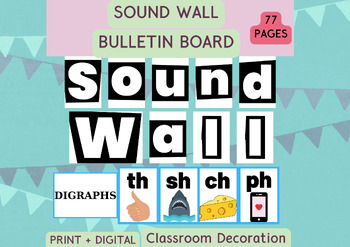 Preview of Sound Wall, Bulletin Board Idea, Cassroom Poster, Decoration, Back to School, Pr